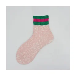 Calza corta da donna in cotone con trecce Gaia