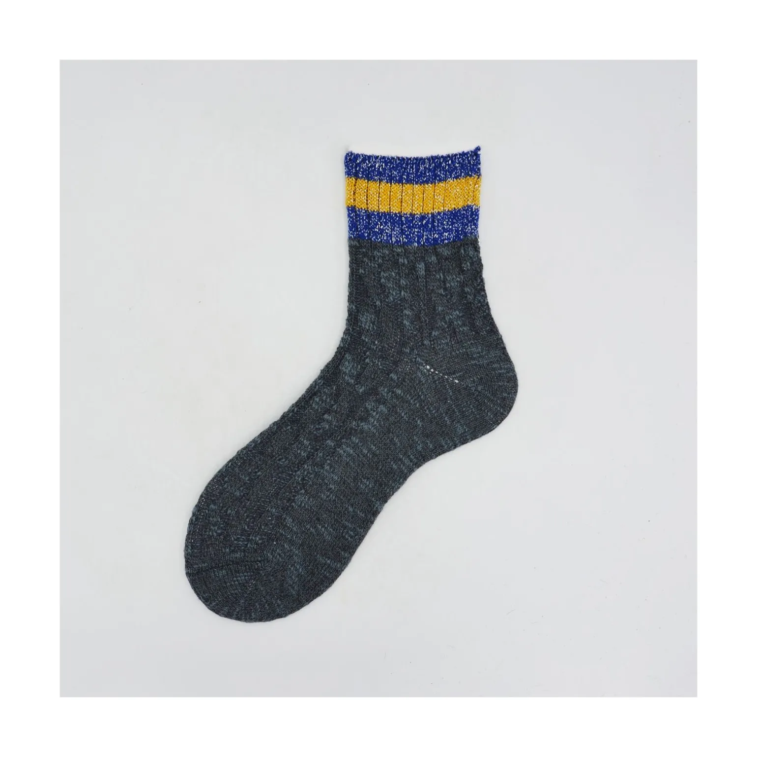 Calza corta da donna in cotone con trecce Gaia
