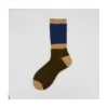 Calza corta in baby mohair e cashmere a coste e righe Clara