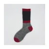 Calza corta in baby mohair e cashmere a coste e righe Clara