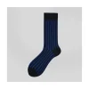 Calza corta in cotone a righe verticali N°045
