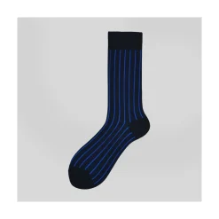Calza corta in cotone a righe verticali N°045