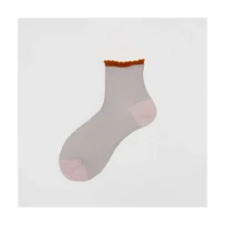 Calza corta in cotone con polso bambola Anemone