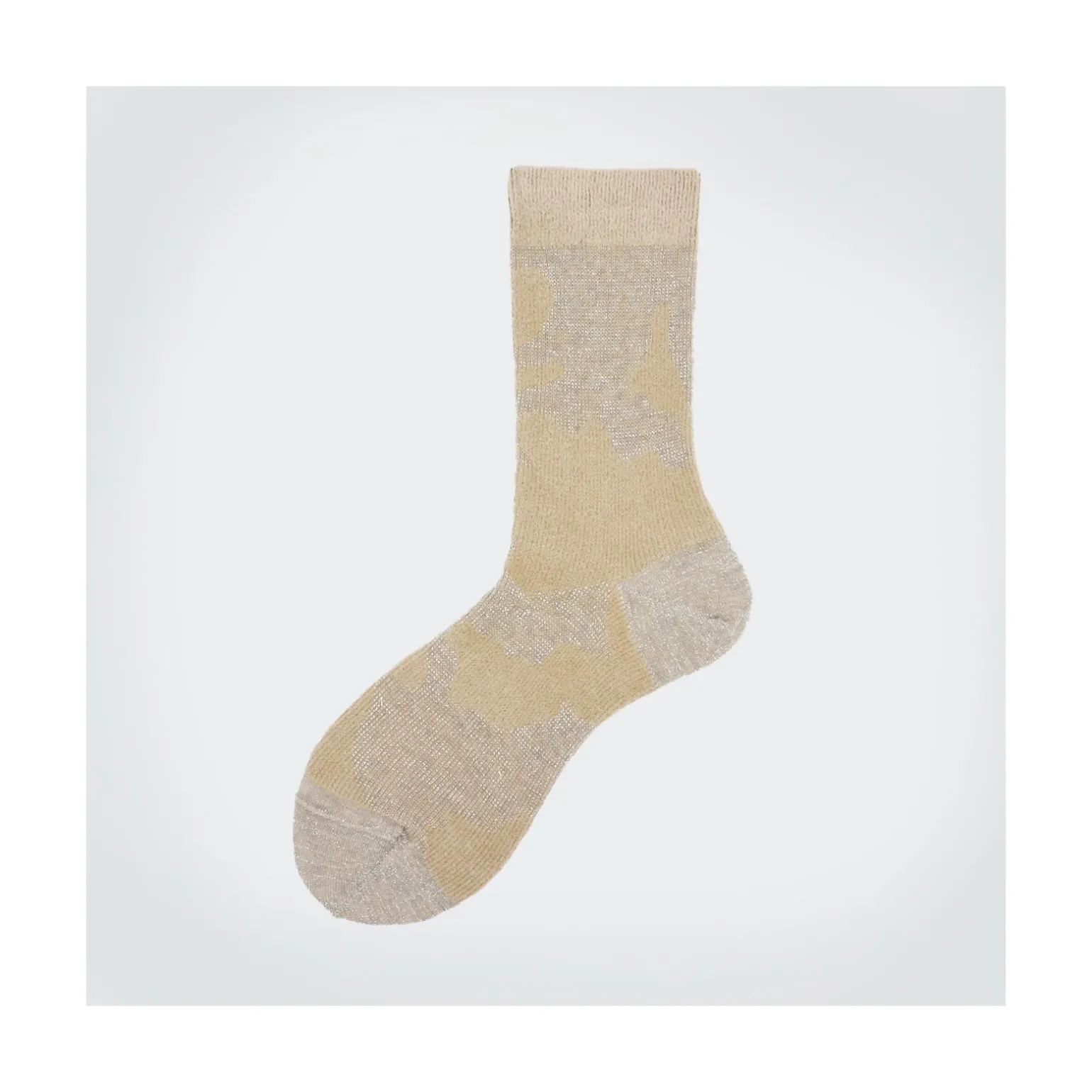 Calza corta in cotone e lurex a macchie Amelia