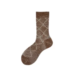 Calza corta in cotone overcheck Check
