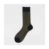 Calza corta in cotone oxford Mirto