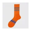 Calza corta in mezza spugna a righe Ginepro
