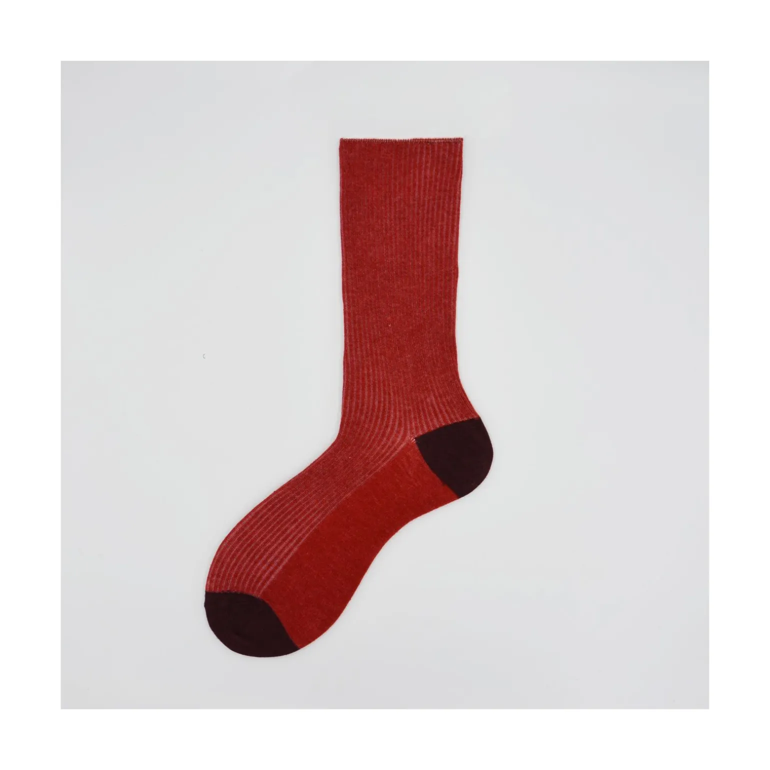 Calza corta in misto cashmere a costine Angelique