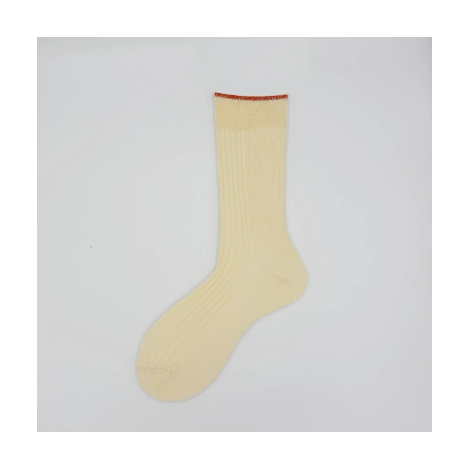 Calza corta in misto cashemere a coste e tip in lurex Justine