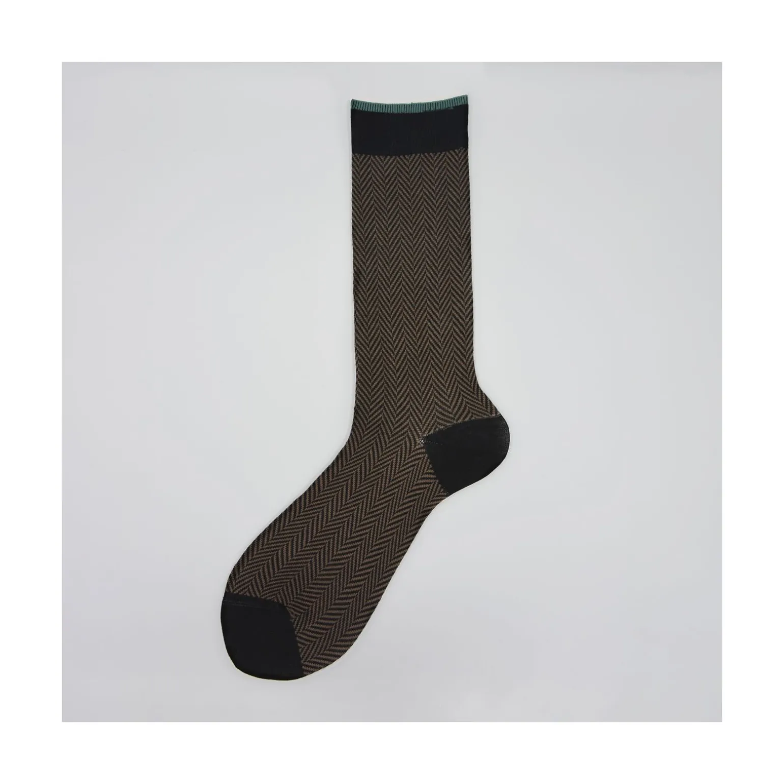 Calza corta in misto cashmere in fantasia a lisca Bobby