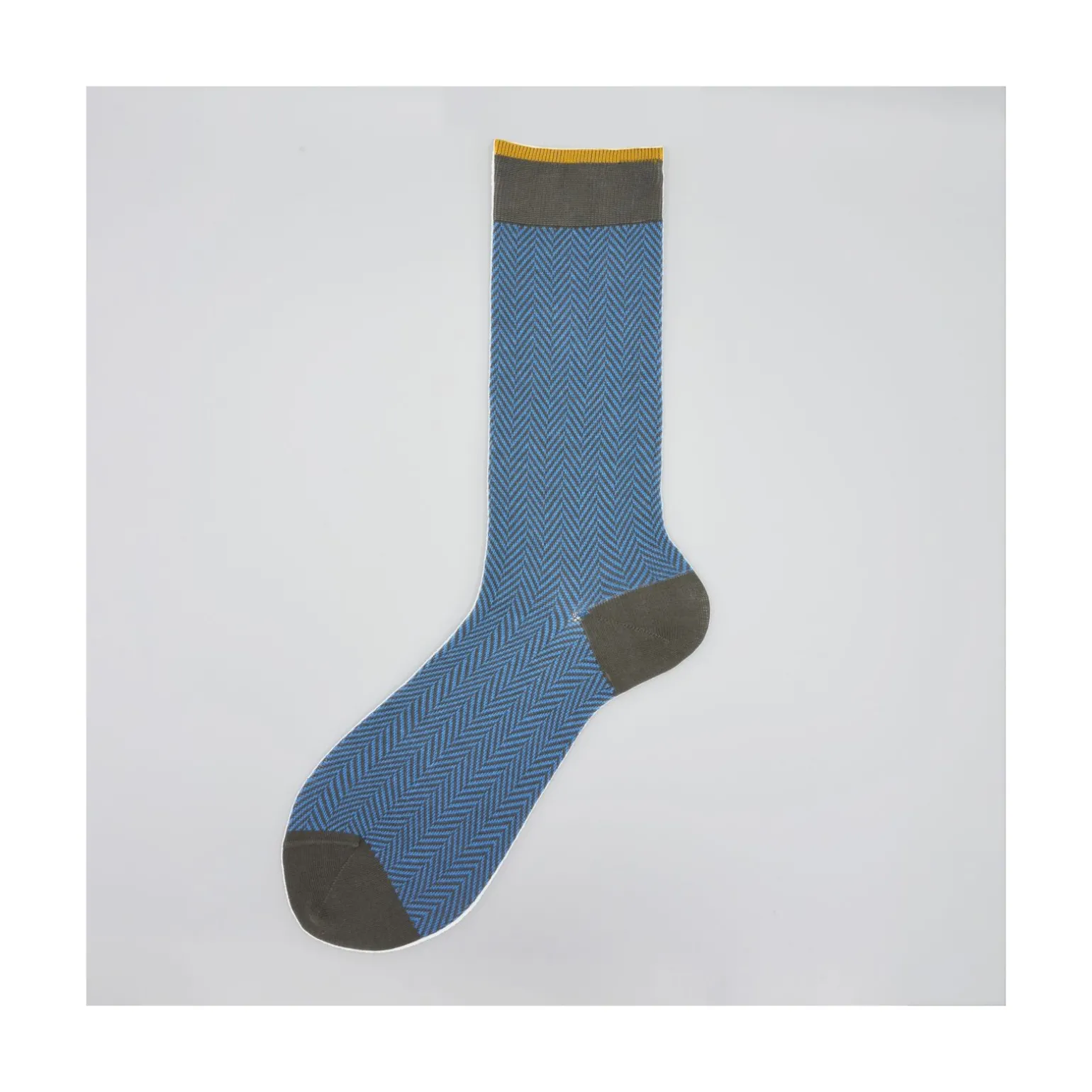 Calza corta in misto cashmere in fantasia a lisca Bobby