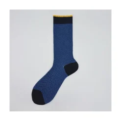 Calza corta in misto cashmere in fantasia a lisca Bobby