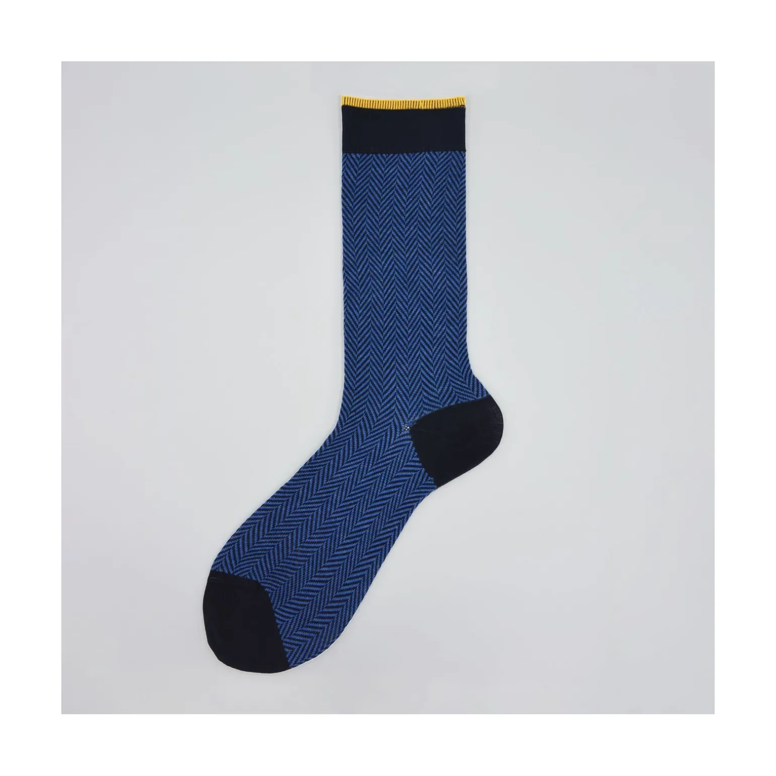 Calza corta in misto cashmere in fantasia a lisca Bobby