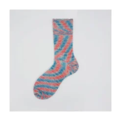 Calza corta in mohair e lana vergine effetto tie-dye Elina