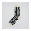 Calza corta in mohair e lana vergine fantasia animalier Ronnie