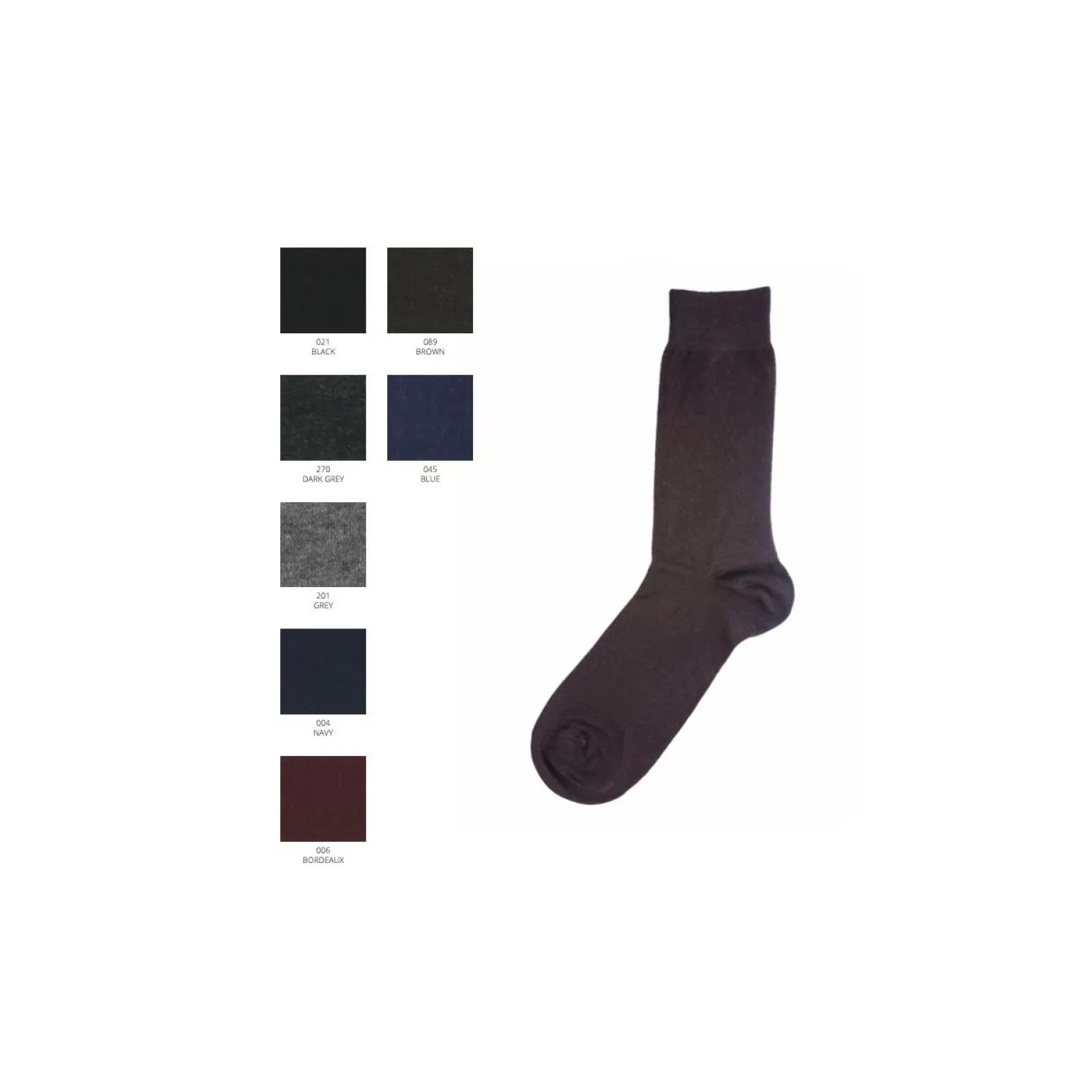 Calza corta misto cashmere rasata N.851