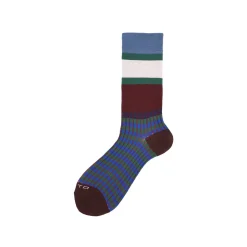 Calza corta rasata a fantasie Argyle