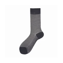 Calza corta uomo in cotone links jacquard a righe Pyne