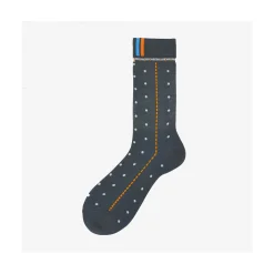 Calza corta uomo in cotone con disegno orologio Monaco