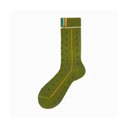 Calza corta uomo in cotone con disegno orologio Monaco