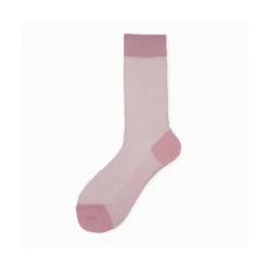 Calza corta uomo in cotone links jacquard punteggiato Darlot