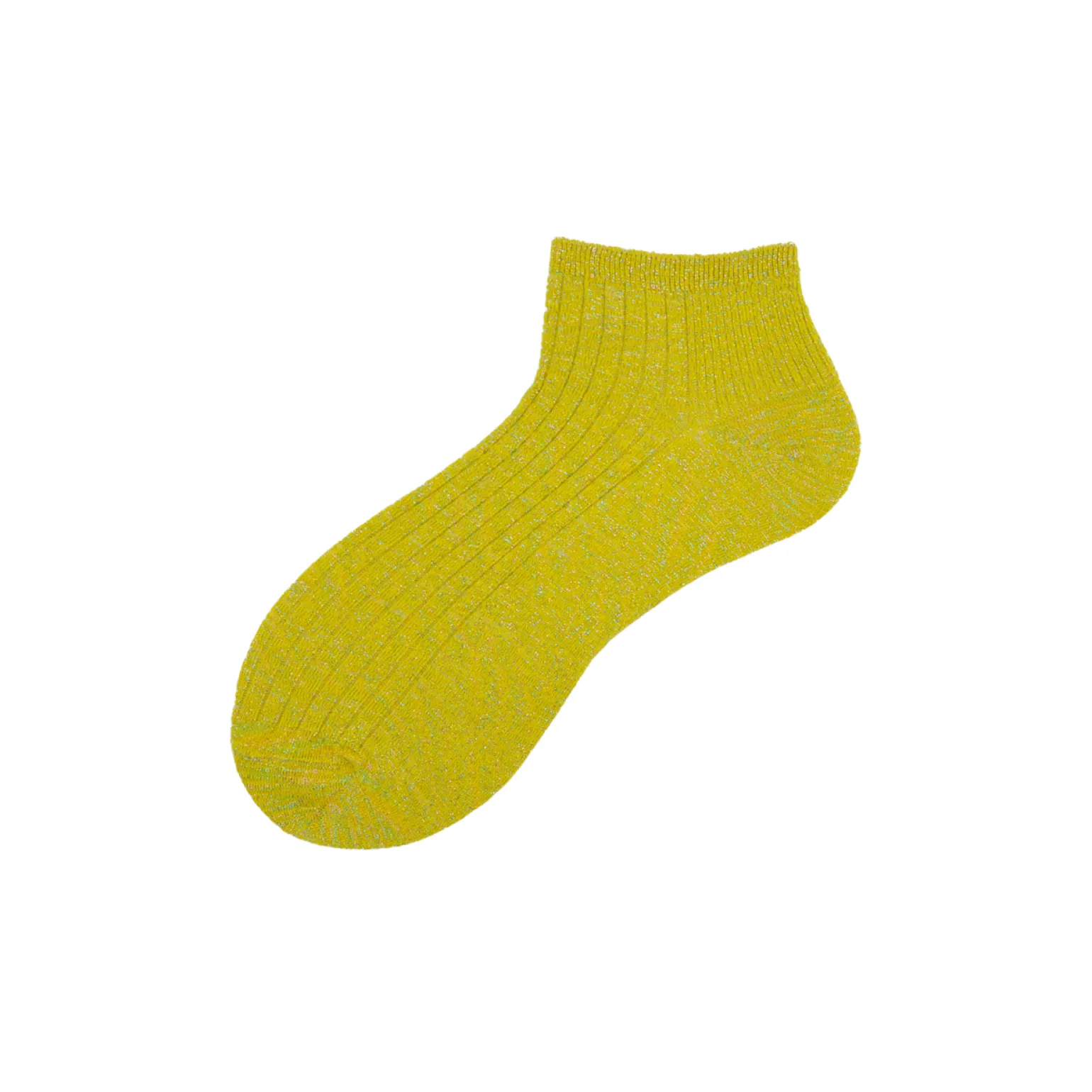 Calza da sneaker in lurex multicolor a coste Zoe