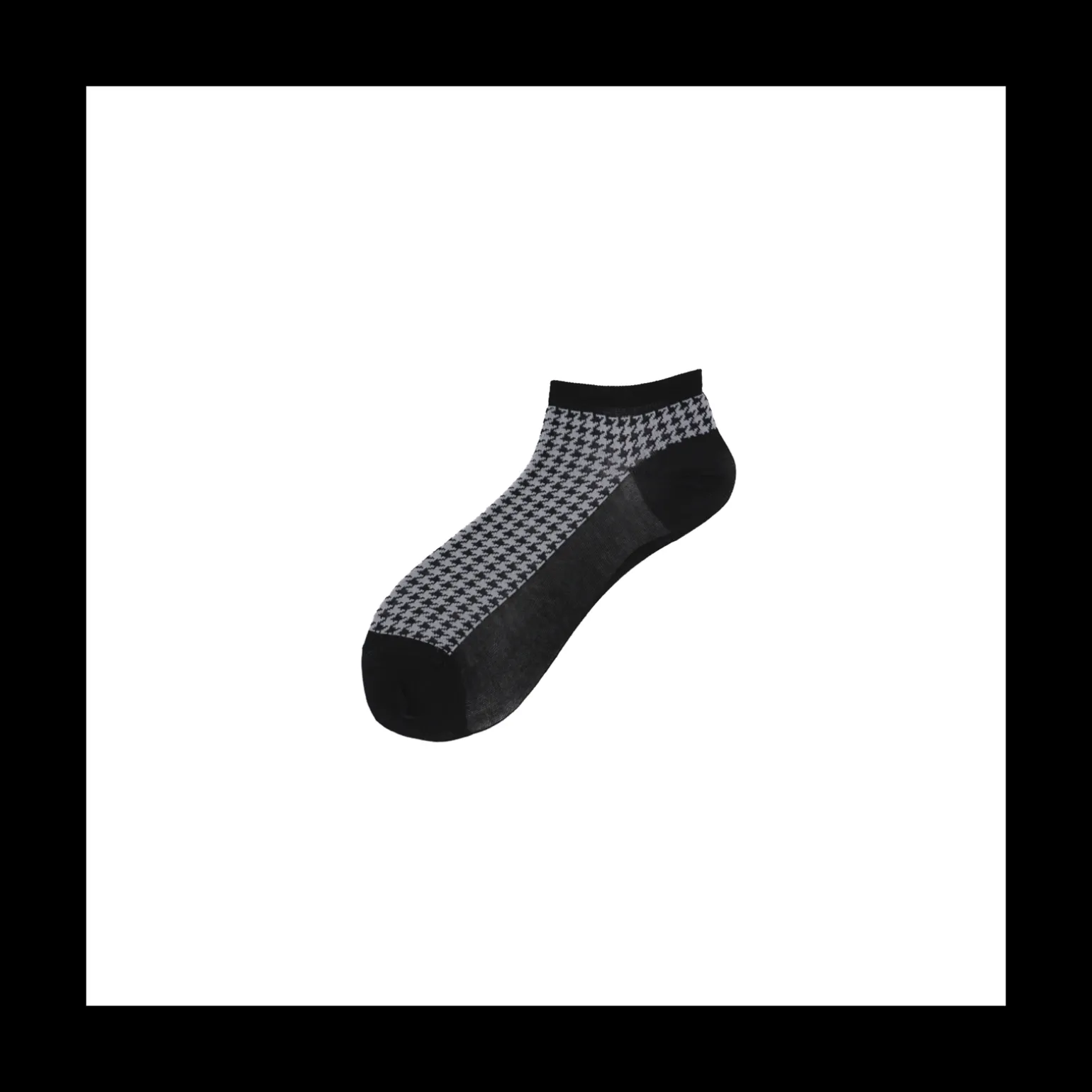 Calza da sneakers da uomo in cotone pied de poule Ayan
