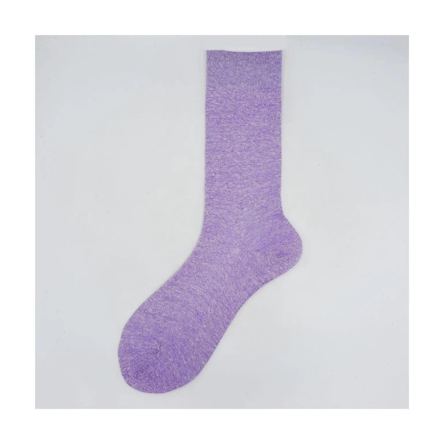 Calza da uomo corta in lino e cotone tinta unita N°40