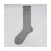 Calza da uomo corta in lino e cotone tinta unita N°40