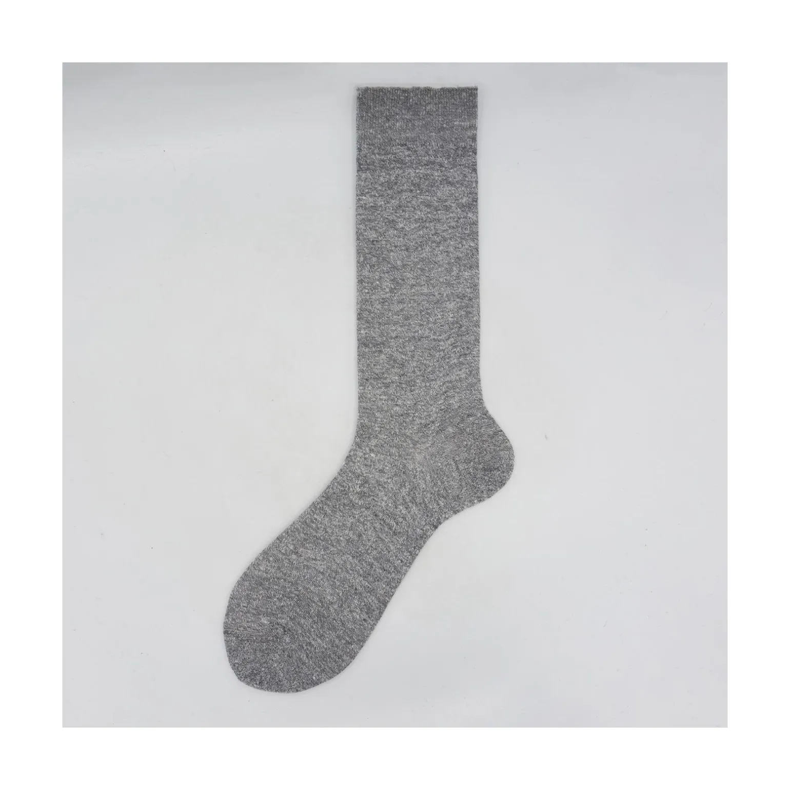 Calza da uomo corta in lino e cotone tinta unita N°40