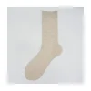 Calza da uomo corta in lino e cotone tinta unita N°40