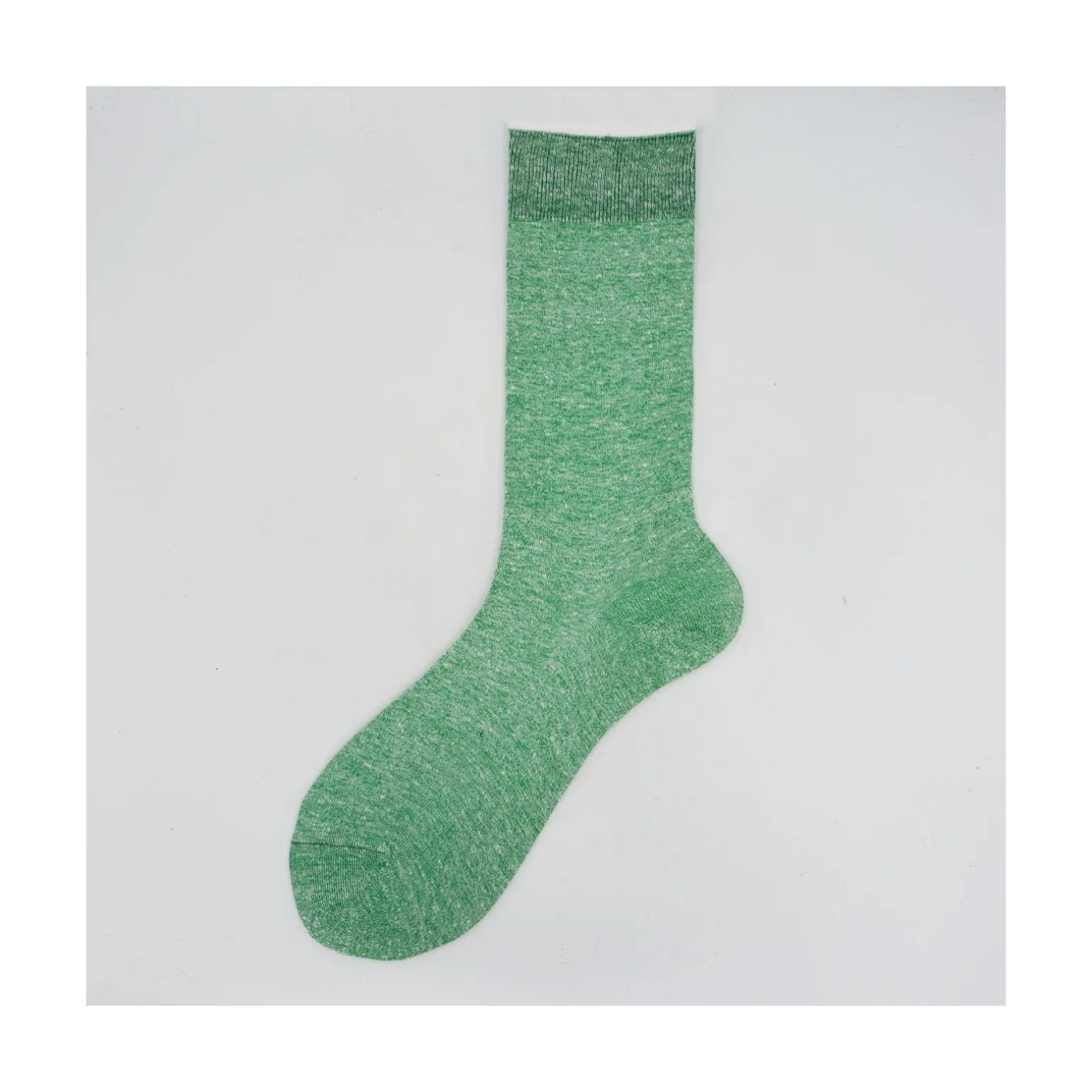 Calza da uomo corta in lino e cotone tinta unita N°40