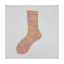 Calza in cotone e lana vergine effetto sfumato Lea