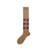 Calza lunga in lana merino con intarsio Real