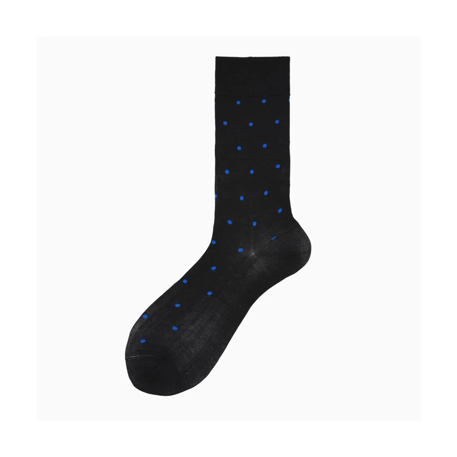 Calza lunga uomo in cotone con pois N.219