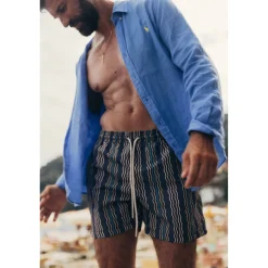Costume da uomo a righe spezzate in poliestere Weave