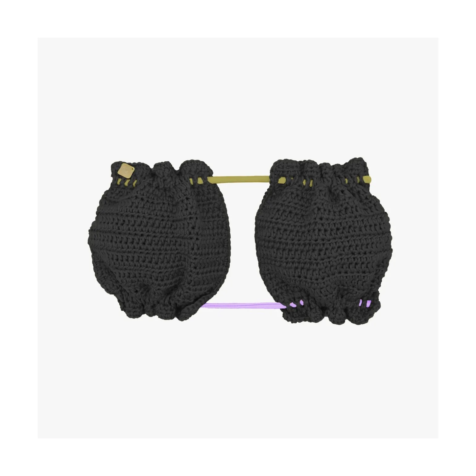 Top donna a bande in crochet Sangria